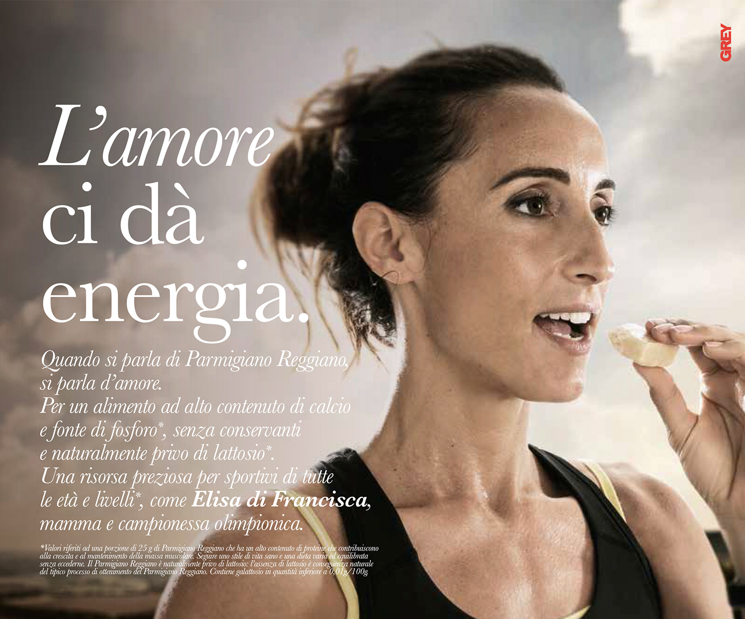 Elisa Di Francisca per Parmigiano Reggiano