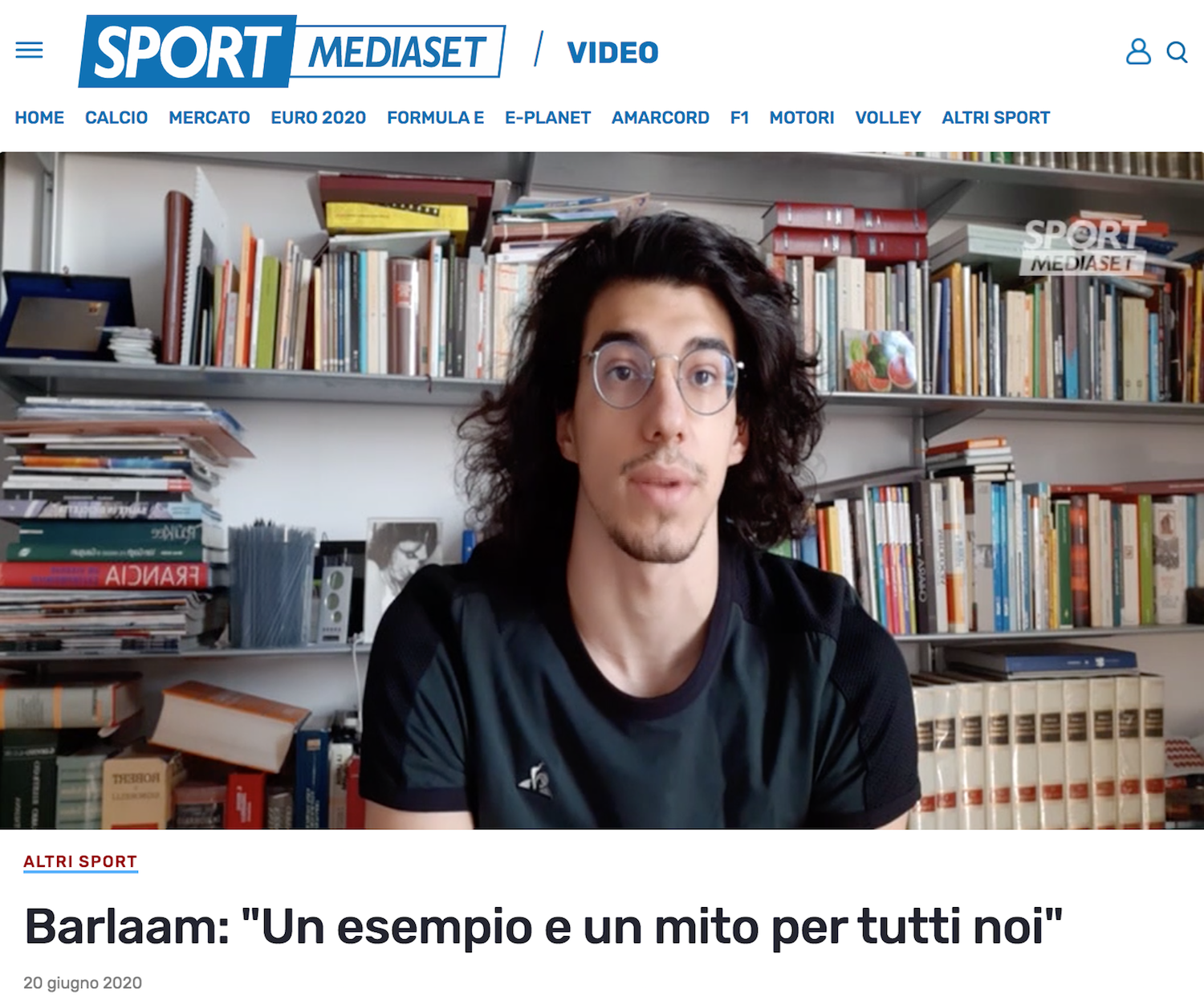 Il pensiero di Simone ad Alex